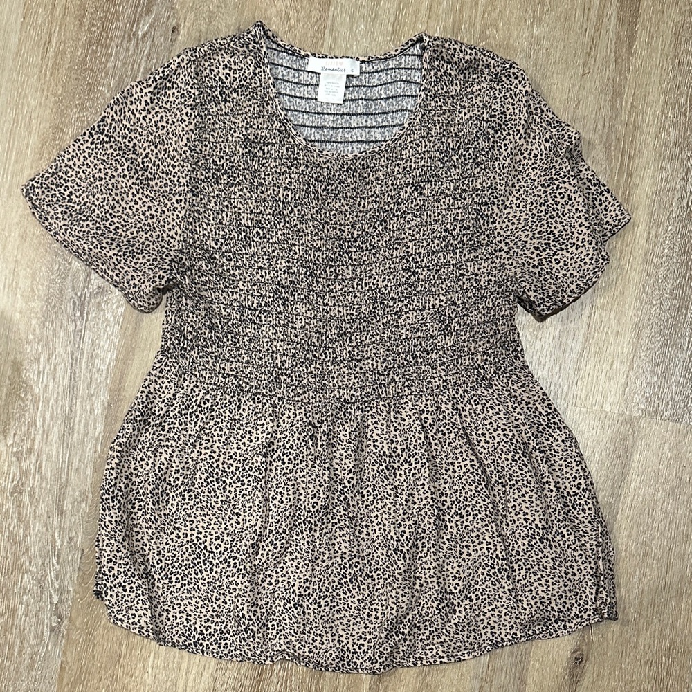 URBAN Romantics Animal Print Blouse